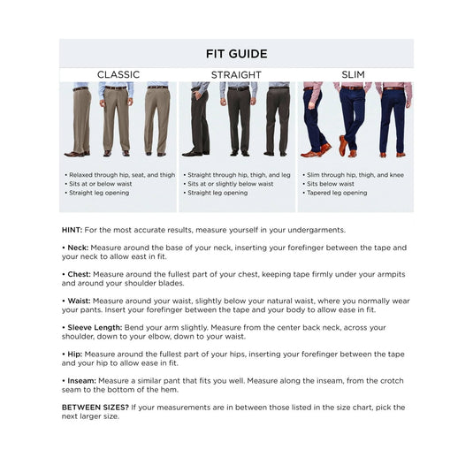 Translation missing: en.Haggar Mens Cool 18 Pro Reg-Fit 4-Way Stretch Moisture-Wick Pants Charcoal-36/32