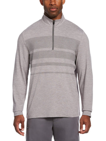 Translation missing: en.Pga Tour Men's Luxury Performance Gradient Stripe 1/4-Zip Golf Sweatshirt Gray-S