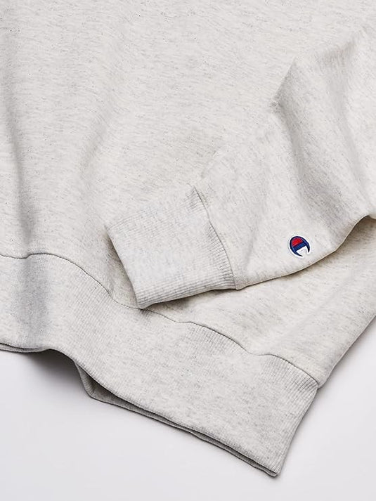 Translation missing: en.Champion Men's Powerblend Fleece Logo Sweatshirt - Oatmeal Heather-Small