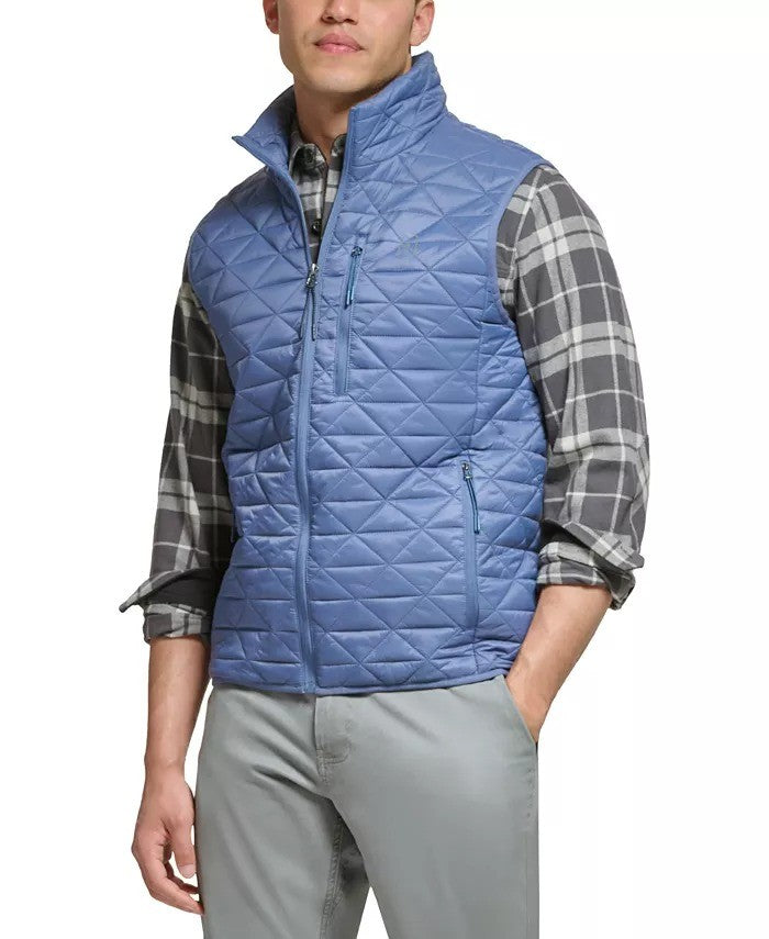 Translation missing: en.Bass Outdoor Men's Delta Diamond Quilted Packable Puffer Vest - Blue Indigo-2XL