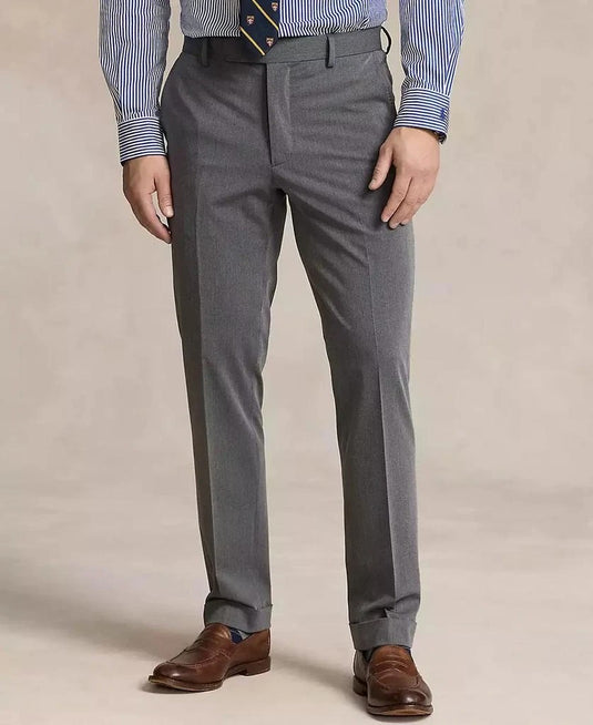 Translation missing: en.Polo Ralph Lauren Dress Pants Men's 38x30 Light Grey Twill Cuffed Hems