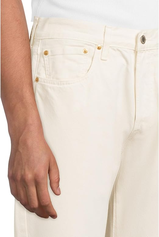 Translation missing: en.Levi's Men's 501 Original Rent Free Lightweight Jeans Off White Cotton-38x30