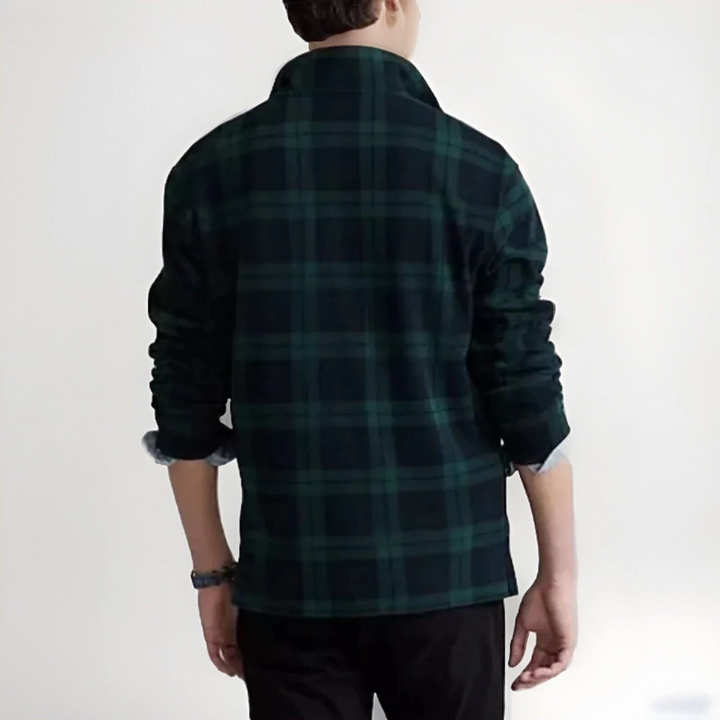 Translation missing: en.Polo Ralph Lauren Men's B&amp;T Estate-Rib Quarter-Zip Sweater Blackwatch-3XB