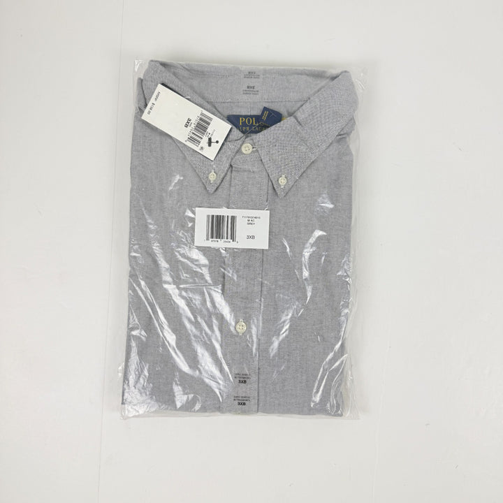 Translation missing: en.Polo Ralph Lauren Men's Big &amp; Tall Iconic Oxford Shirt - Grey-3XB