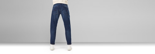 Translation missing: en.G-Star RAW Mens Scutar 3D Tapered Jeans - Navy Cotton - Size 32W/32L
