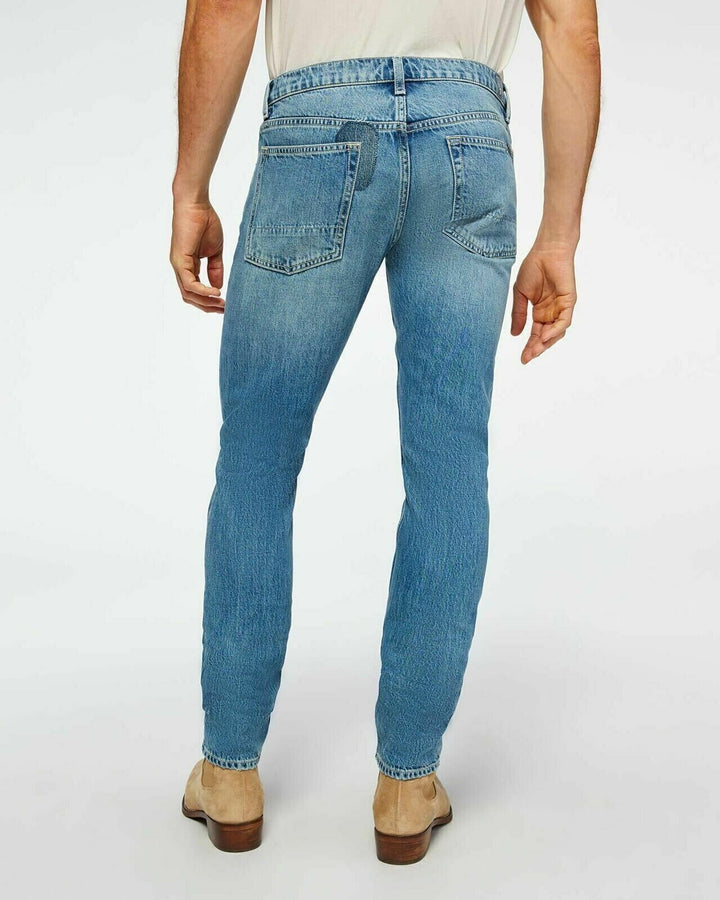 Translation missing: en.7 for All Mankind the Stacked Skinny Jeans in Saturday Afternoon Blue-34/34