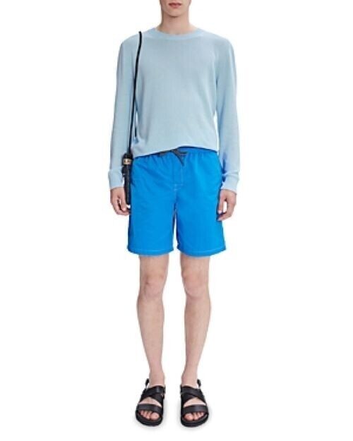 Translation missing: en.A.P.C. Men's Louis Solid Regular Fit Swim Trunks in Royal Blue-Medium