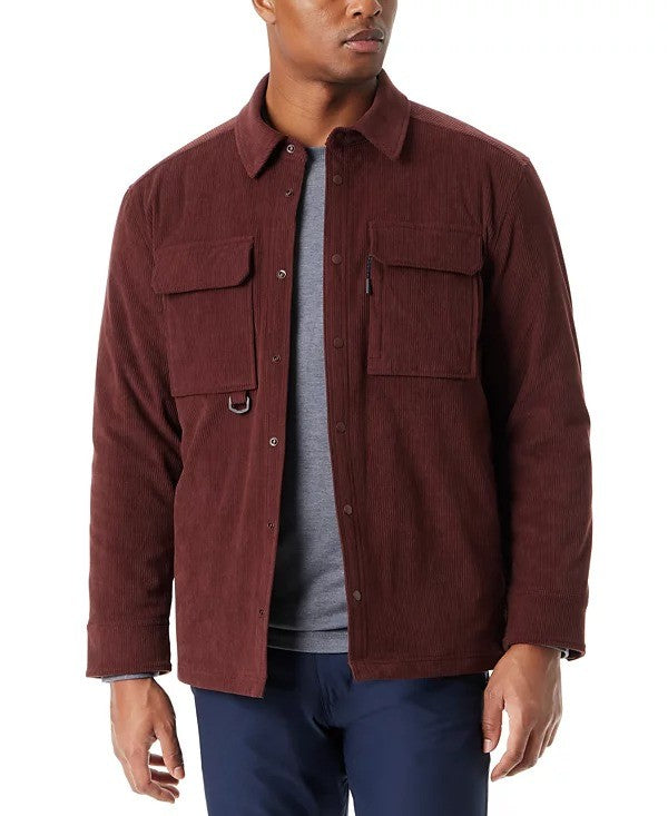 Translation missing: en.Bass Outdoor Shirt Jacket Men's Medium Rum Raisin Burgundy Relaxed Fit Corduroy
