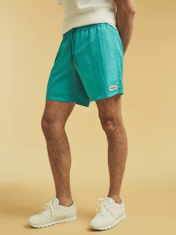 Translation missing: en.GUESS Men's Go Patch Shorts in Paraiso Blue-Large 36-38