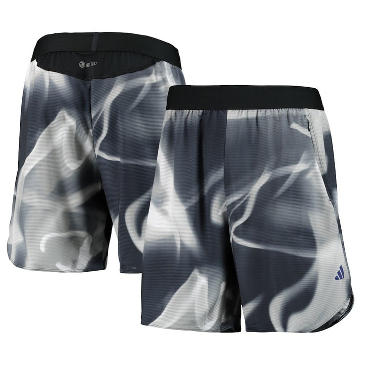 Translation missing: en.adidas Men's Drt Heat.rdy Printed Performance Training Shorts Greys IC2039-XL