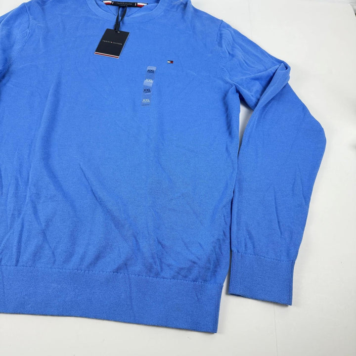 Translation missing: en.Tommy Hilfiger Men's Essential Solid Crew Neck Sweater Cobalt Blue-2XL