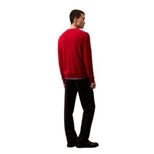 Translation missing: en.Calvin Klein Sweater Scarlet Sage Red Size XL All Cashmere Crewneck Reg Fit