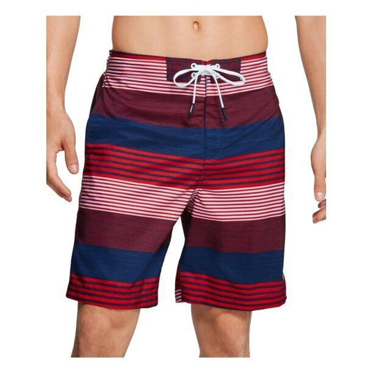 Translation missing: en.Speedo Men's Border Line Performance 20" E-Boardshorts in Red Multi-Small