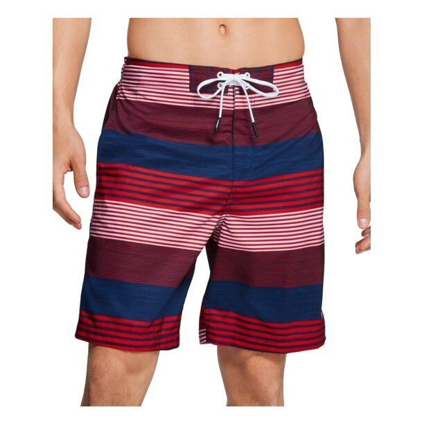 Translation missing: en.Speedo Men's Border Line Performance 20" E-Boardshorts in Red Multi-Small