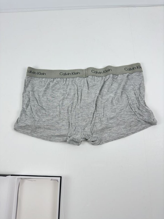 Translation missing: en.Calvin Klein Mens Ultra Soft Modal Cashmere Low Rise Trunks Grey Heather-XL