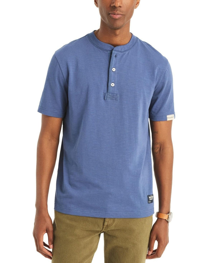 Translation missing: en.Nautica Men's Classic-Fit Solid Henley - Union Blue-Small
