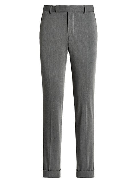 Translation missing: en.Polo Ralph Lauren Dress Pants Men's 38x30 Light Grey Twill Cuffed Hems