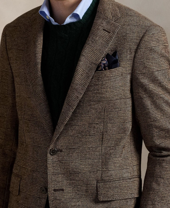 Translation missing: en.Polo Ralph Lauren Men's Polo Soft Modern Glen Plaid Sport Coat-Brown/Tan-Large