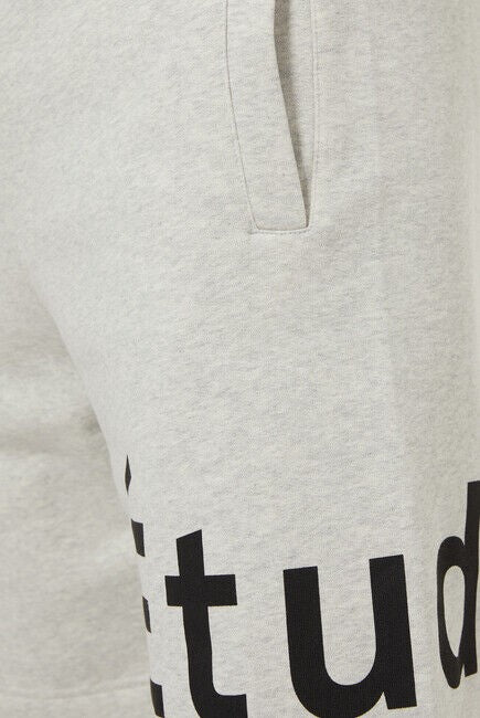Translation missing: en.Etudes Tempera Men's Organic Cotton Logo Shorts in Heather Gray-Size Large