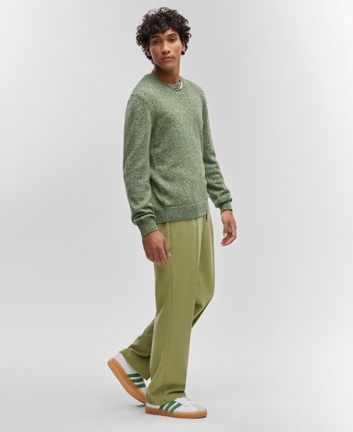 Translation missing: en.Mode of One Men's Long-Sleeve Relaxed Crewneck Sweater Black Forest Green-2XL