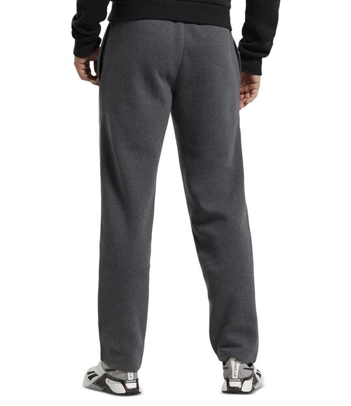 Translation missing: en.Reebok Men's Fleece Sweat Pants Dk Grey Htr Size XL Versatile Elastic Drawstring