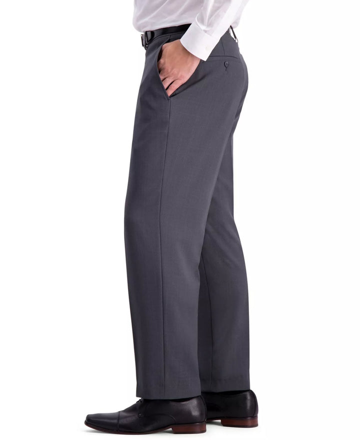 Translation missing: en.Haggar Men's Travel Performance Tailored Fit Suit Dress Pants Dk Grey Htr-34x30