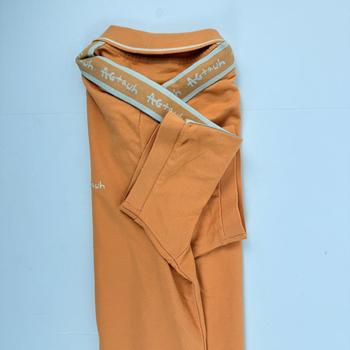 Translation missing: en.AGTAWH All Good Things French Terry Polo Mens Size Small Melon Orange Cotton