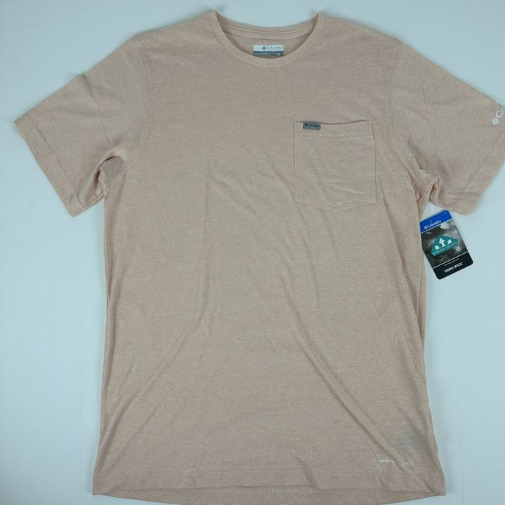 Translation missing: en.Columbia Men's Thistletown Hills Pocket Tee T-Shirt Peach Blossom Heather-Small