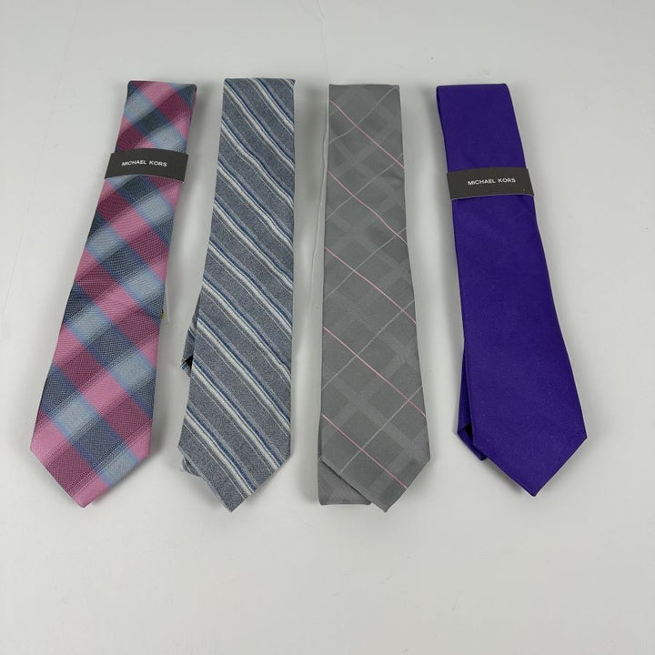 Translation missing: en.Michael Kors Men's Classic Lot of 4 Premium Polyester/Silk Ties Assorted-OS
