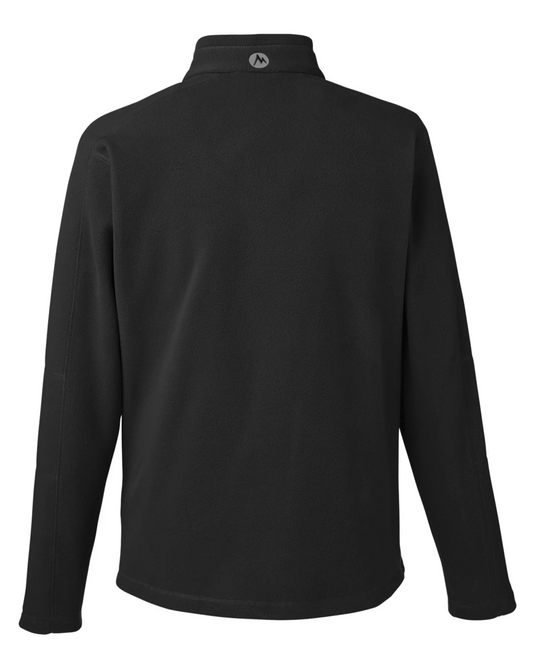 Translation missing: en.Marmot Men's Rocklin Jacket Size 2XL Black Fleece Full Zip Pockets Mock Neck
