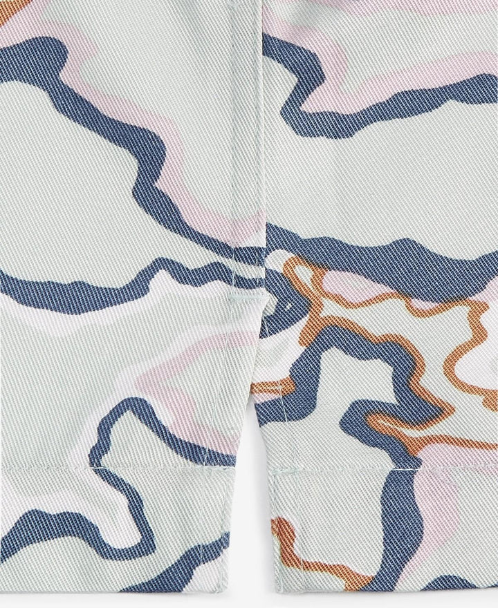 Translation missing: en.Mode of One Men's Relaxed-Fit Printed Button-Down Camp Shirt Iced Mint Multi-Med
