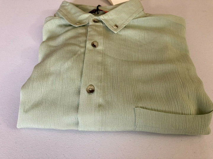 Translation missing: en.Barena Venezia SRL Overshirt in solid Sage Green-Size 3XL