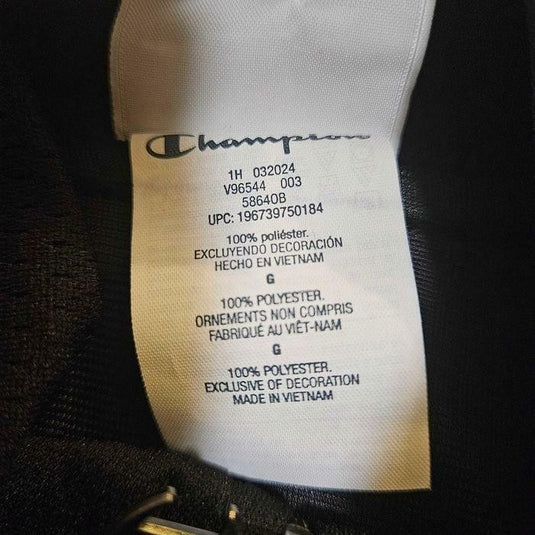 Translation missing: en.Champion Track Jacket Black Size XLarge Attack Reg-Fit Mesh Full-Zip