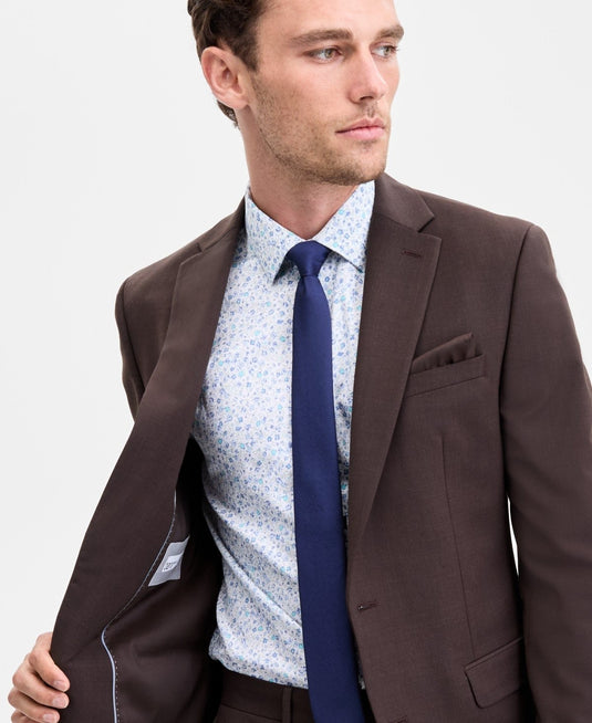 Translation missing: en.Bar III Men's Slim-Fit Wool-Blend Suit Separate Jacket Solid Brown-42L