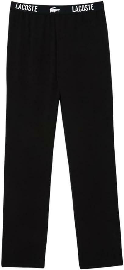 Translation missing: en.Lacoste Men's Straight Leg Pajama Pant Black Size Large Croc Waistband Jersey