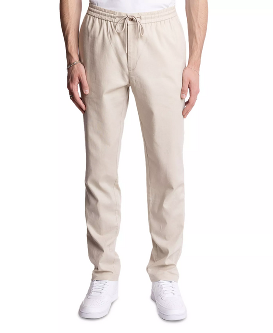 Translation missing: en.Paisley &amp; Gray Men's Chester Drawstring Pants Linen Blend Tan Linen-Small 28-30W