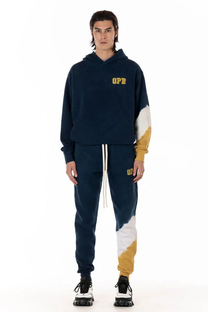 Translation missing: en.Original Paperbacks Men's Brighton Striped Leg Tie Dye Joggers Blue Multi-Medium