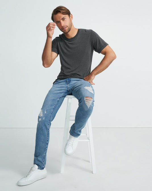 Translation missing: en.J Brand Men's Pima Cotton Tyler Slim-Fit Distressed Jeans - Ensykloped - Size 40