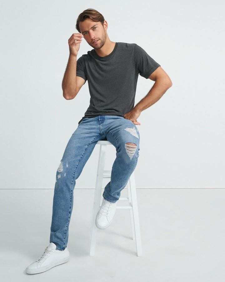 Translation missing: en.J Brand Men's Pima Cotton Tyler Slim-Fit Distressed Jeans - Ensykloped - Size 40