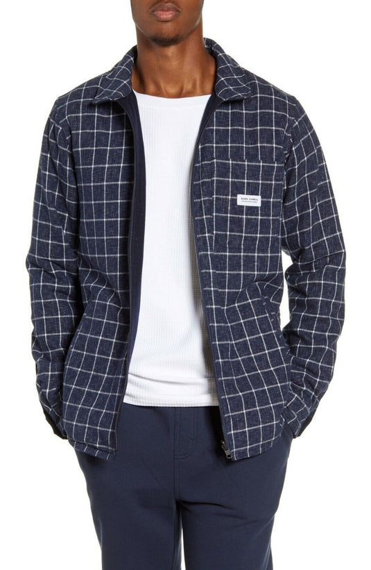 Translation missing: en.Banks Journal Jack Reversible Lumber Shirt Jacket Dirty Denim-Size Small