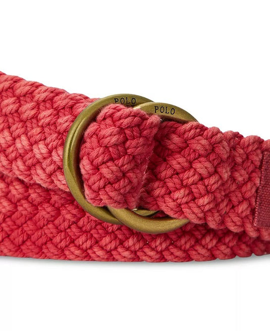 Translation missing: en.Polo Ralph Lauren Men's Braided Cotton Belt - Chili Pepper Red-Small 30-32W