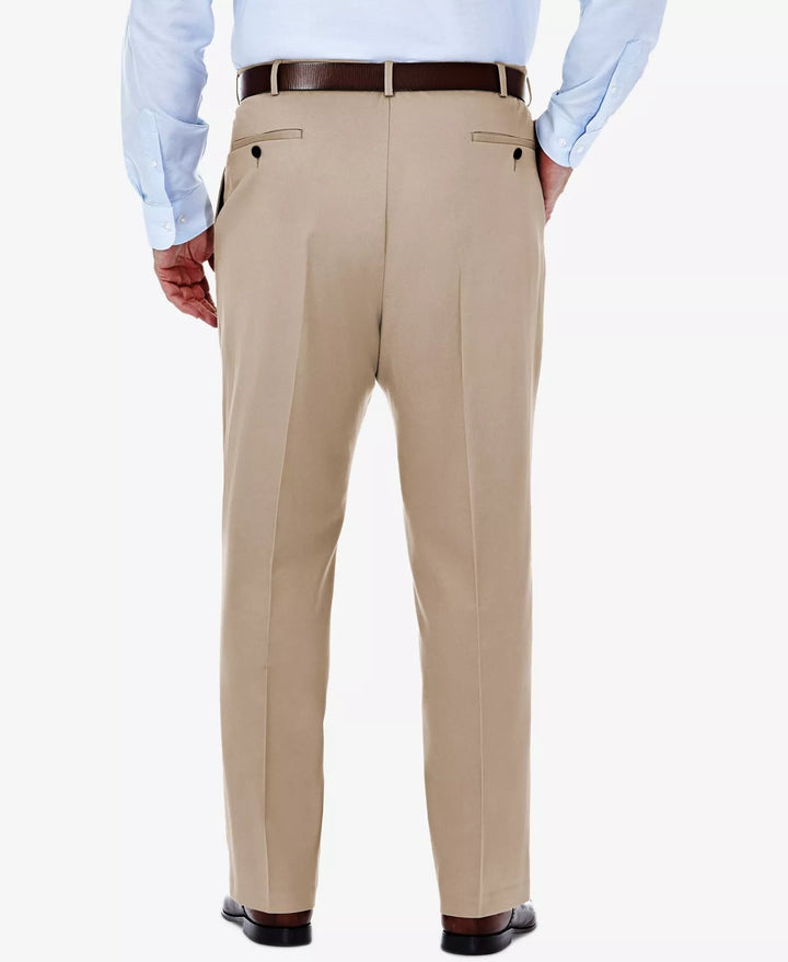 Translation missing: en.Haggar Men's Big &amp; Tall Premium No Iron Khaki Classic Fit Pants Sand-50x32