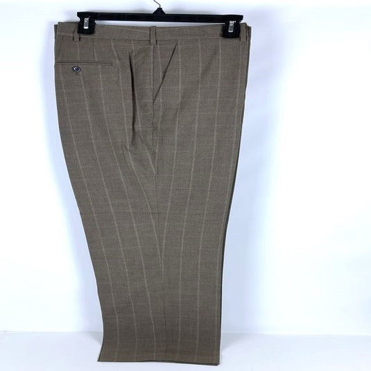 Translation missing: en.Perry Ellis Portfolio Men's Modern-Fit Resolution Dress Pants Dk Beige-40/30