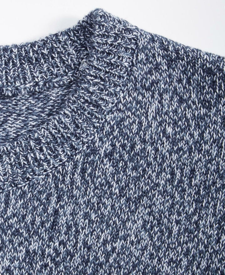 Translation missing: en.Mode of One Men's Long-Sleeve Relaxed Crewneck Sweater Blue Asphalt-XL