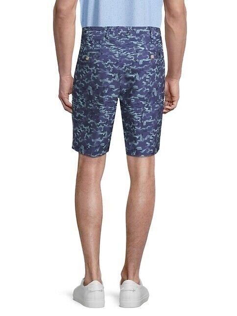 Translation missing: en.Peter Millar Men's Salem Stretch Tropical Camo Performance Shorts Sport Navy-36