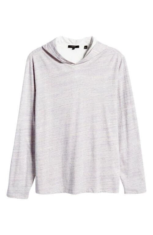 Translation missing: en.Vince Men's Space Dye Cotton Hoodie in Pale Purple-Medium