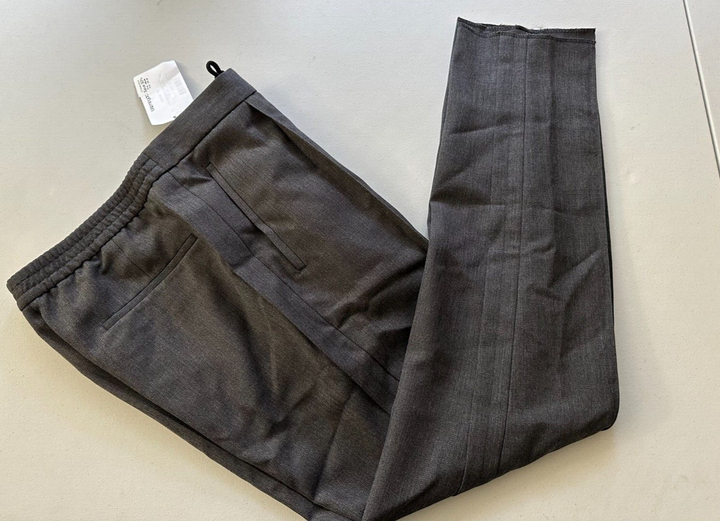 Translation missing: en.Boss Men's Hesten Peyson Straight FitVirgin Wool Pants Grey-Unfinished Hem-36R