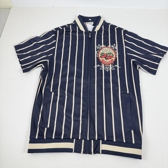Translation missing: en.AGTAWH All Good Paris Cherry Street Track Jacket Short Sleeve Indigo Blue-XL