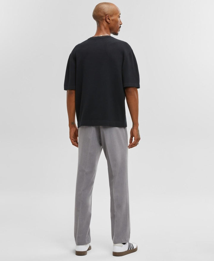 Translation missing: en.Mode of One Sweater Deep Black Size Medium Relax-Fit Short-Sleeve Crewneck Mens