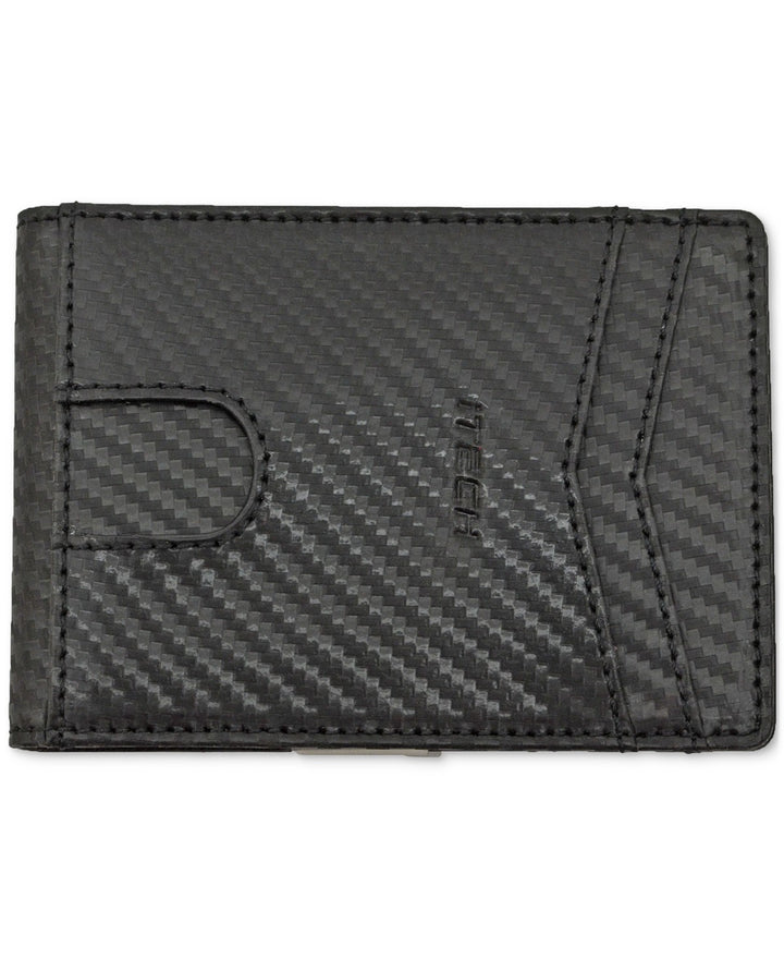Translation missing: en.iTech Men's Bi-Fold Wallet &amp; Money Clip - Black 3" L x 1/4" W x 4" H